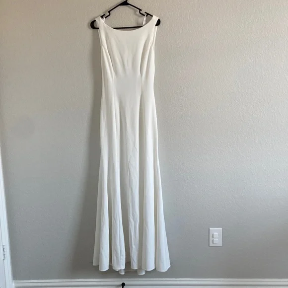 BHLDN Misty Wedding White Dress. Size 10 - Picture 4 of 15